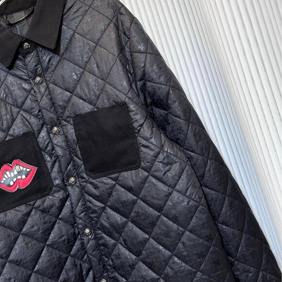 Chrome Hearts Men's Lapel Puffer Jacket - Picture 4 of 9